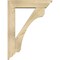 Ekena Millwork Legacy Traditional Rough Sawn Bracket w/ Offset Brace, Douglas Fir, 6"W x 24"D x 32"H BKT0604X24X32LEC01RDF - alternate 4